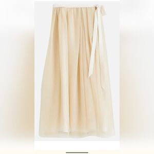 J. CREW Sz4 METALLIC GOLD COLLECTION TULLE SPARKLE SKIRT